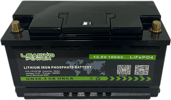 উচ্চ পারফরম্যান্স গভীর চক্র LiFePO4 ব্যাটারি L5 12V 12.8V 100Ah জন্য RV ক্যাম্পার ভ্যান