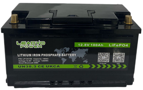 কেনা 12.8V 100Ah LiFePO4 বিনোদনমূলক যানবাহন ব্যাটারি গভীর চক্র L4 L5 RV ক্যাম্পার জন্য অনলাইন উত্পাদন