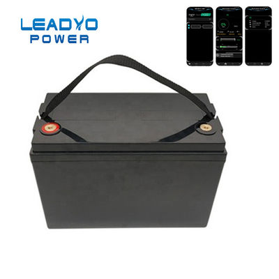 12V 100Ah Leadyo ব্যাটারি RV ডিপ সাইকেল Lifepo4 মনিটর অ্যাপ সহ ব্যাটারি