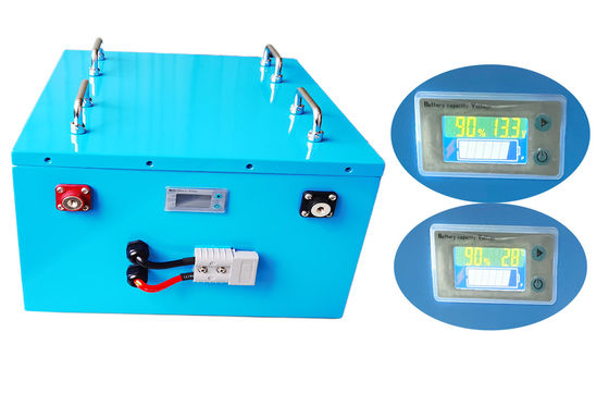 ভালো দাম রিচার্জেবল গল্ফ বগি ব্যাটারি 48V 100Ah, ডিপ সাইকেল লিথিয়াম আয়ন ব্যাটারি LCD সহ অনলাইন